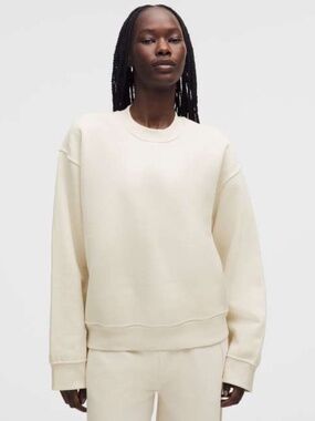 Lululemon Women's Steady State Crew in Light Ivory